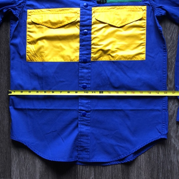 RARE Vintage Polo Sport Ralph Lauren Button Up Shirt Jacket Colorblock - Picture 13 of 16